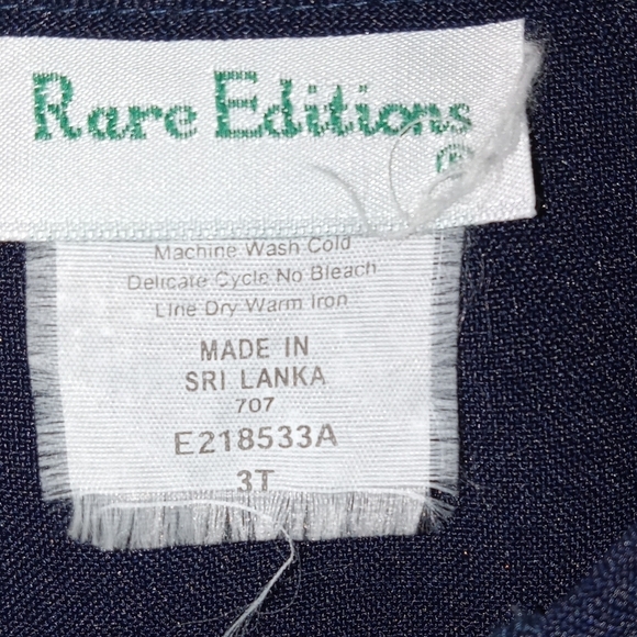 5 for $10 Rare Editions Navy & Yellow Floral 2 Button Top Coat size 2T - Picture 7 of 7